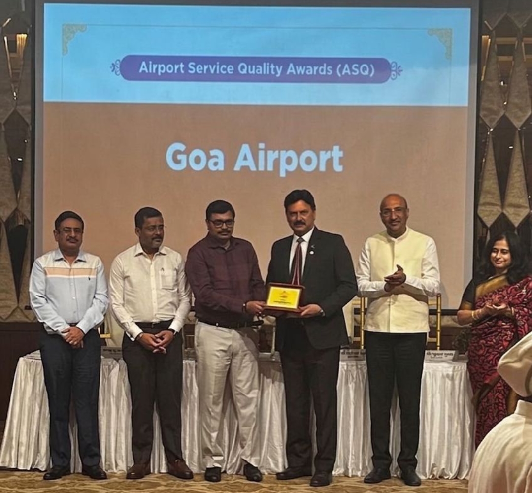 डाबोलिम एयरपोर्ट को ग्लोबल सिल्वर सम्मान, देश में दूसरा स्थान