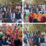 काशी द्वार योजना को लेकर सपा प्रतिनिधि मंडल किसानों से मिला