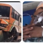 काजीसराय ओवरब्रिज पर रोडवेज बस दुर्घटनाग्रस्त, चालक-परिचालक समेत पांच घायल