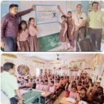 हाइजीन व फाइव एस पर छात्रों को किया गया जागरूक, नवरात्रि पर मिले उपहार